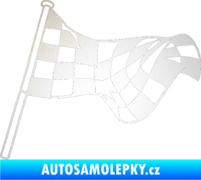 Samolepka Šachovnice 053 odrazková reflexní bílá