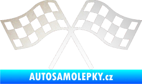 Samolepka Šachovnice 065 odrazková reflexní bílá