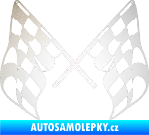 Samolepka Šachovnice 070 odrazková reflexní bílá