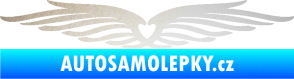 Samolepka Samolepka na zadní okno 002 srdce odrazková reflexní bílá