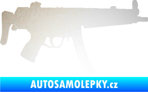 Samolepka Samopal 001 pravá odrazková reflexní bílá