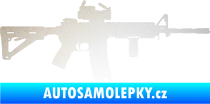 Samolepka Samopal 003 pravá odrazková reflexní bílá