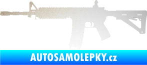 Samolepka Samopal 004 levá odrazková reflexní bílá