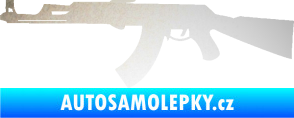 Samolepka Samopal 005 levá odrazková reflexní bílá