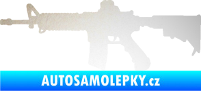 Samolepka Samopal 009 levá odrazková reflexní bílá