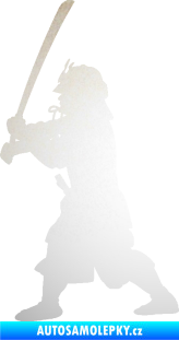 Samolepka Samuraj 001 levá odrazková reflexní bílá