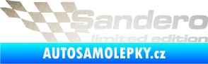 Samolepka Sandero limited edition levá odrazková reflexní bílá