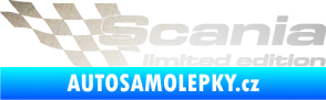 Samolepka Scania limited edition levá odrazková reflexní bílá