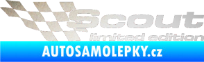 Samolepka Scout limited edition levá odrazková reflexní bílá