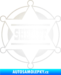Samolepka Sheriff 004 odrazková reflexní bílá
