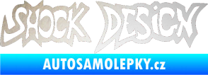 Samolepka Shock design odrazková reflexní bílá