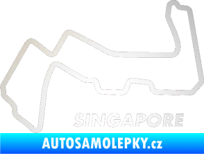 Samolepka Okruh Singapore odrazková reflexní bílá