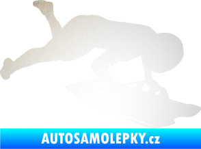 Samolepka Skeleton 002 pravá odrazková reflexní bílá