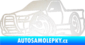 Samolepka Škoda Felicia korba karikatura levá odrazková reflexní bílá