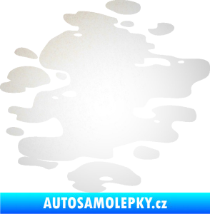 Samolepka Skvrna 001 pravá kaňka odrazková reflexní bílá