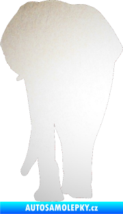 Samolepka Slon 008 levá odrazková reflexní bílá