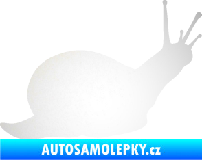 Samolepka Šnek 002 pravá odrazková reflexní bílá