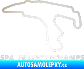 Samolepka Okruh Spa Francorchamps odrazková reflexní bílá