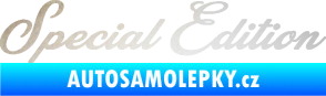 Samolepka Special edition 003 nápis odrazková reflexní bílá