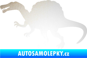 Samolepka Spinosaurus 001 levá odrazková reflexní bílá