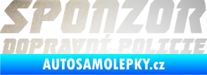 Samolepka Sponzor dopravní policie 002 odrazková reflexní bílá