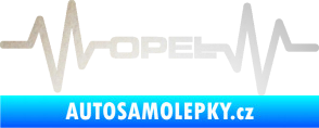 Samolepka Srdeční tep 029 Opel odrazková reflexní bílá