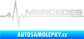 Samolepka Srdeční tep 035 pravá Mercedes odrazková reflexní bílá