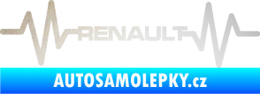 Samolepka Srdeční tep 042 Renault odrazková reflexní bílá