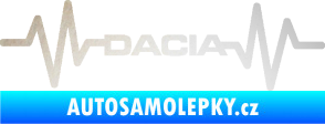 Samolepka Srdeční tep 044 levá Dacia odrazková reflexní bílá