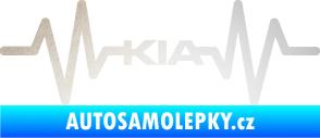 Samolepka Srdeční tep 049 Kia odrazková reflexní bílá
