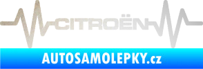 Samolepka Srdeční tep 057 Citroen odrazková reflexní bílá