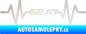 Samolepka Srdeční tep 061 Seat odrazková reflexní bílá