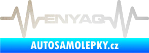 Samolepka Srdeční tep 063 Enyaq odrazková reflexní bílá
