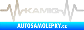 Samolepka Srdeční tep 067 Kamiq odrazková reflexní bílá