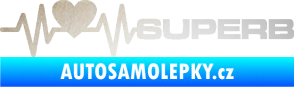 Samolepka Srdeční tep 072 pravá Superb odrazková reflexní bílá