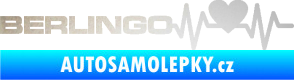 Samolepka Srdeční tep 092 levá Berlingo Citroen odrazková reflexní bílá