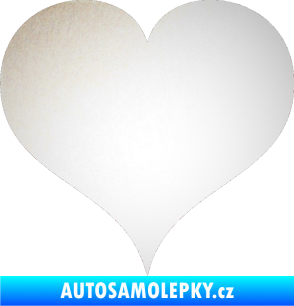 Samolepka Srdíčko 003 odrazková reflexní bílá