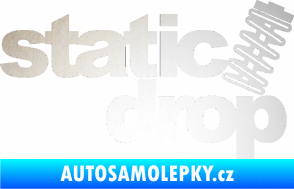 Samolepka Static drop 001 JDM styl odrazková reflexní bílá