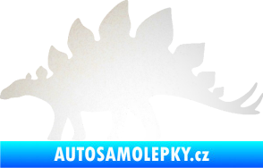 Samolepka Stegosaurus 001 levá odrazková reflexní bílá