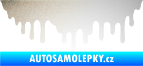 Samolepka Stékající skvrna 007 pravá odrazková reflexní bílá