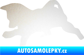 Samolepka Štěňátko 002 levá německý ovčák odrazková reflexní bílá