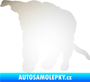 Samolepka Štěňátko 003 levá odrazková reflexní bílá