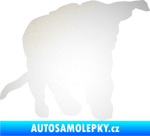 Samolepka Štěňátko 003 pravá odrazková reflexní bílá