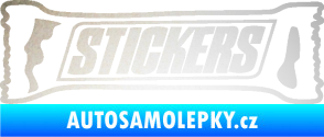 Samolepka Stickers nápis odrazková reflexní bílá