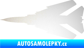 Samolepka Stíhací letoun 007 levá MIG odrazková reflexní bílá