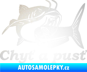 Samolepka Sumec 002 chyť a pusť pravá odrazková reflexní bílá