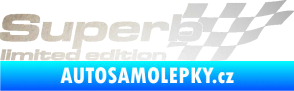 Samolepka Superb limited edition pravá odrazková reflexní bílá