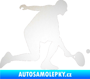 Samolepka Tenista 003 pravá odrazková reflexní bílá