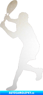 Samolepka Tenista 012 levá odrazková reflexní bílá