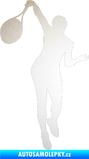 Samolepka Tenista 015 levá odrazková reflexní bílá